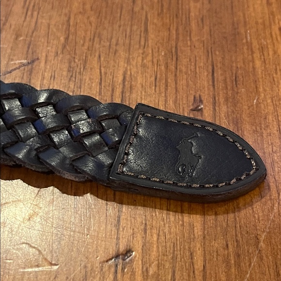 Polo Ralph Lauren Braided Leather Belt Dark Brown new Mens Size 34 - Picture 4 of 11